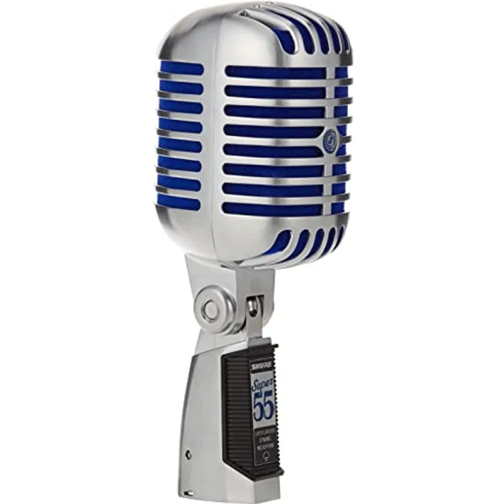 Shure Super 55 Deluxe Vocal Microfon - Vintage Supercardioid Dynamic Unidyne Mic, legendärer Look, klassisches Sound - robustes Die -Cast