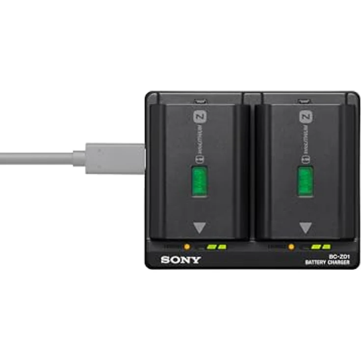 Sony BC-ZD1 | Akkuladegerät für 2 NP-FZ100 Akkus, schnelles Laden in 155 Minuten, kompakt und leicht – Bild 2
