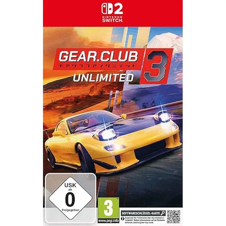 NACON Gear.Club Unlimited 3, Nintendo Switch 2 Spiel mit über 40 lizenzierten Fahrzeugen, über 50 Strecken und Splitscreen-Modus