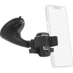 HAMA Easy Snap Kfz-Halterung für Smartphones, Schwarz, 360° drehbar, Saugnapfbefestigung, für Gerätebreiten von 5,5 bis 8,5 cm