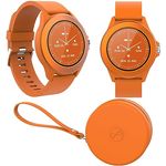 FOREVER Colorum CW-300 Orange Smartwatch Wasserdicht IP68 - Pulsuhr mit Schrittzähler Schlaftracker Kalorienzähler - Lange Akkulaufzeit - Android/iOS Sportuhr Damen Herren Unisex Stilvolles Design