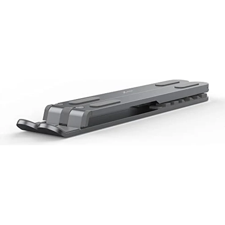 Xlayer Laptop und Tabletständer klappbar faltbar mit Filzetui, Transporttasche, höhenverstellbar Laptophalter für Schreibtisch kompatibel mit PCs, Tablets: MacBook, Dell, Lenovo, Samsung, Acer, Huawei – Bild 2