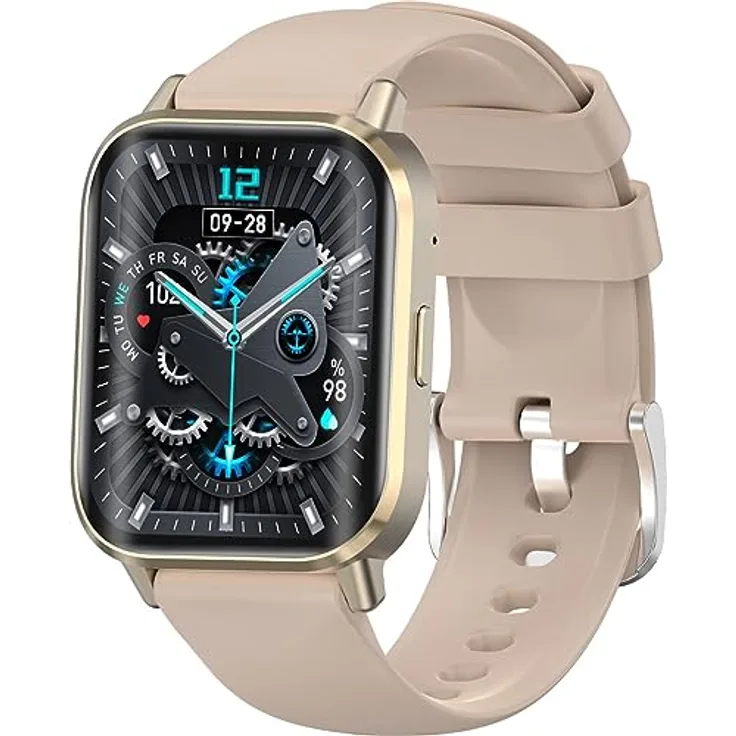 COFI 1453 Smartwatch 2,02 inch, 300 mAh Batteriekapazität für Android und iOS, Schwarz