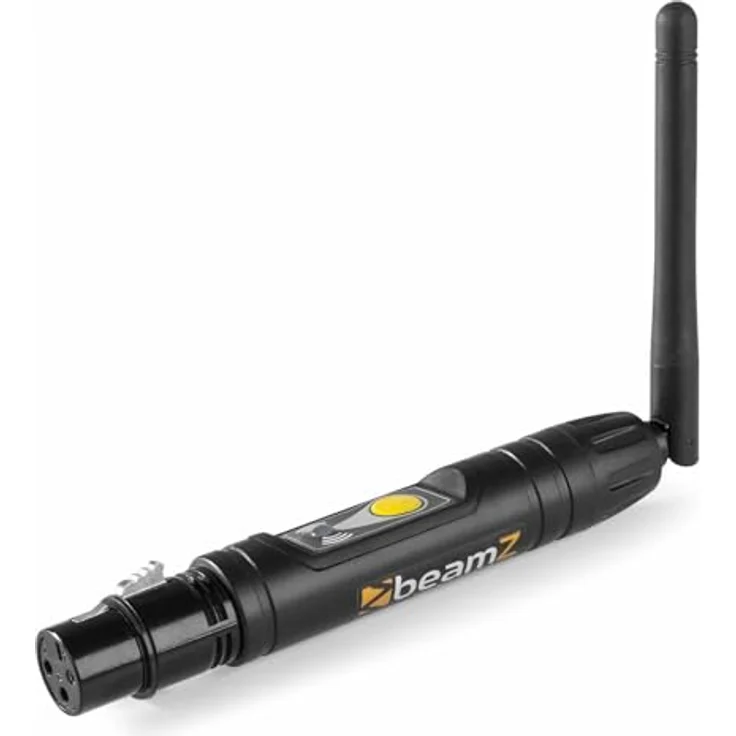 BeamZ BBP Wireless DMX Sender und Empfänger, drahtlose Lichtsteuerung mit 7 DMX-Universen und Adapter m/f – Bild 1