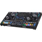 RANE FOUR Fortgeschrittener 4-Kanal Stems DJ-Controller - 8.5" Jogwheels mit Displays, DJ-Mixer mit internen FX, enthält Serato DJ Pro & Pitch ‘n Time DJ