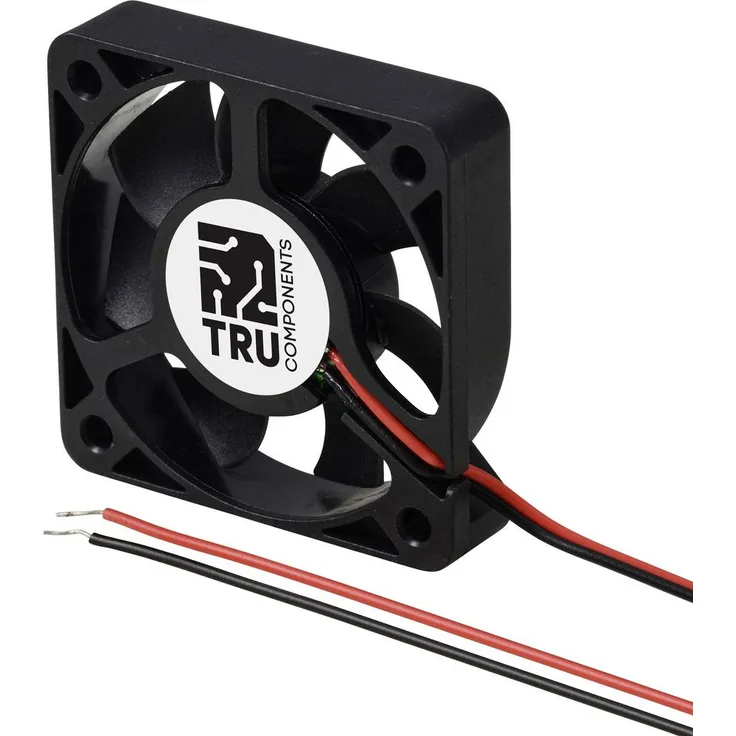 TRU COMPONENTS TC-MX5010 Axiallüfter, 12 V/DC, max. 5500 U/min, Luftdurchsatz 16.8 m³/h, IP58, 50 x 50 x 10 mm