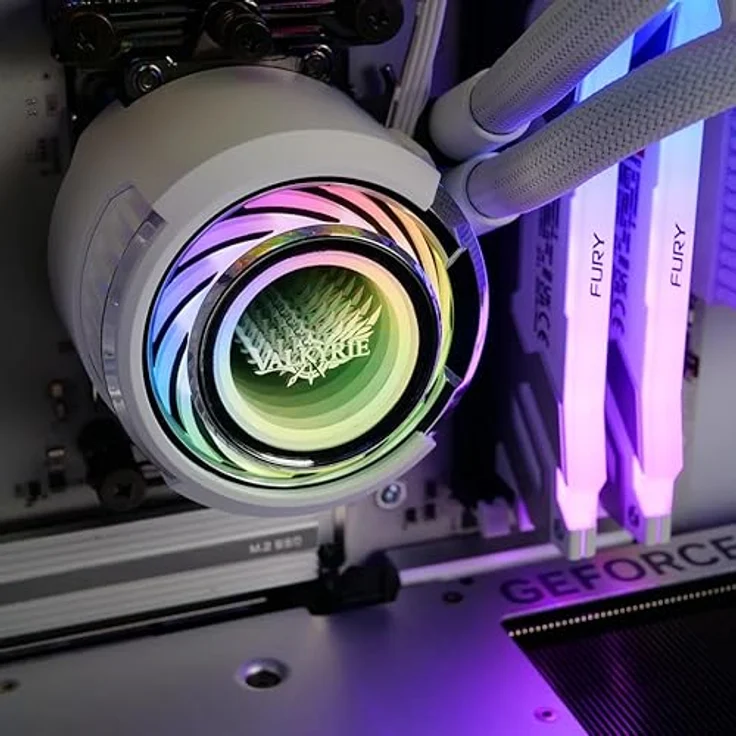Valkyrie Jarn ARGB 280mm Weiße Wasserkühlung mit flexible Gestaltung – Bild 7