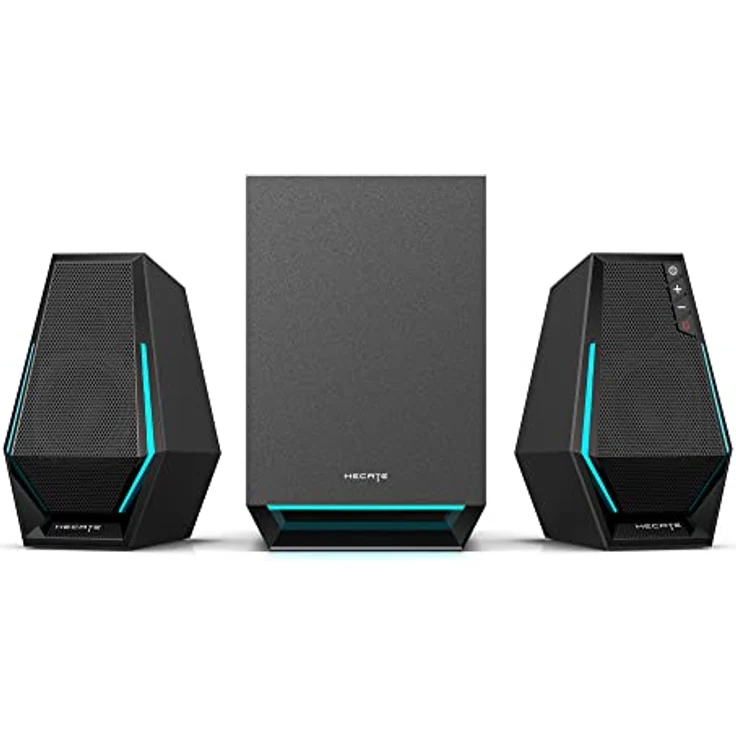 Edifier Hecate G1500 MAX 2.1 Gaming-Lautsprecher-System, 60W mit Subwoofer, RGB-Licht, Bluetooth 5.3 (Schwarz) – Bild 1