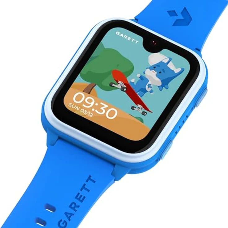 garett Smartwatch Kinder Vibe Blau, 1,78″ AMOLED, 4G LTE, GPS, Videoanruf, SOS-Funktion, Face Unlock, Android 8.1, 8 GB Speicher – Bild 4