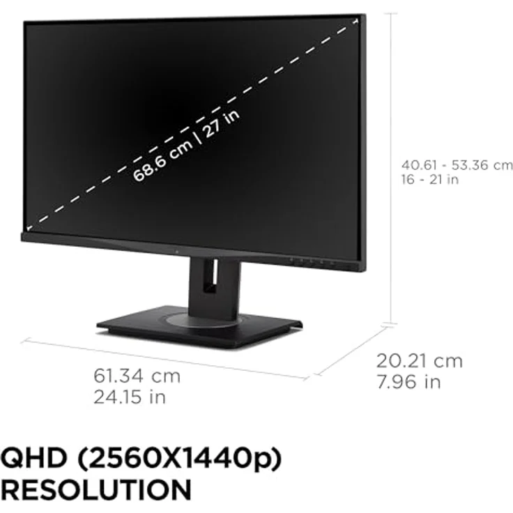 ViewSonic VG2748A-2K, 27" QHD Monitor mit 100Hz Bildwiederholfrequenz und intelligenter Sensortechnologie – Bild 6