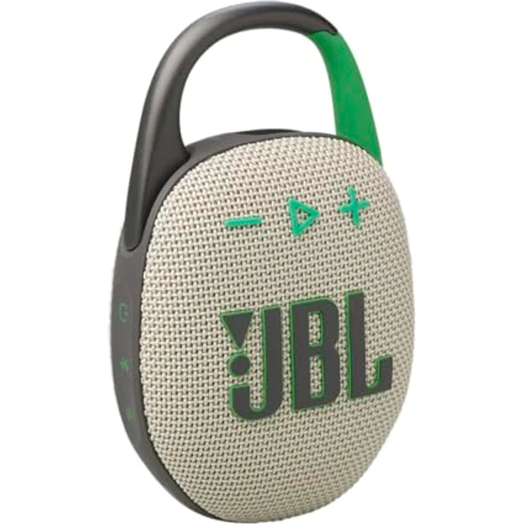 JBL Clip5, Bluetooth Lautsprecher, IP67 wasserdicht, 12 Stunden Wiedergabezeit, Sand Beige – Bild 1