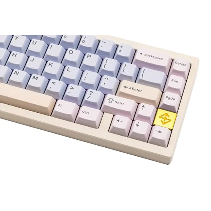 CutiePcs WOBKEY Zen 65 Mechanische Tastatur, CNC-Aluminiumgehäuse, Hot-Swappable, Tri-Mode (BT/2,4G/USB-C), RGB-Beleuchtung, QMK/VIA, kompatibel mit Mac & Windows (Lite Weiß) – Bild 3