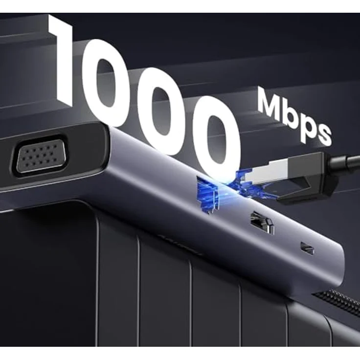 UGREEN Revodok USB-C 6-IN-1 Hub mit 4K HDMI und USB Type-C 10000 Mbit/s – Bild 5