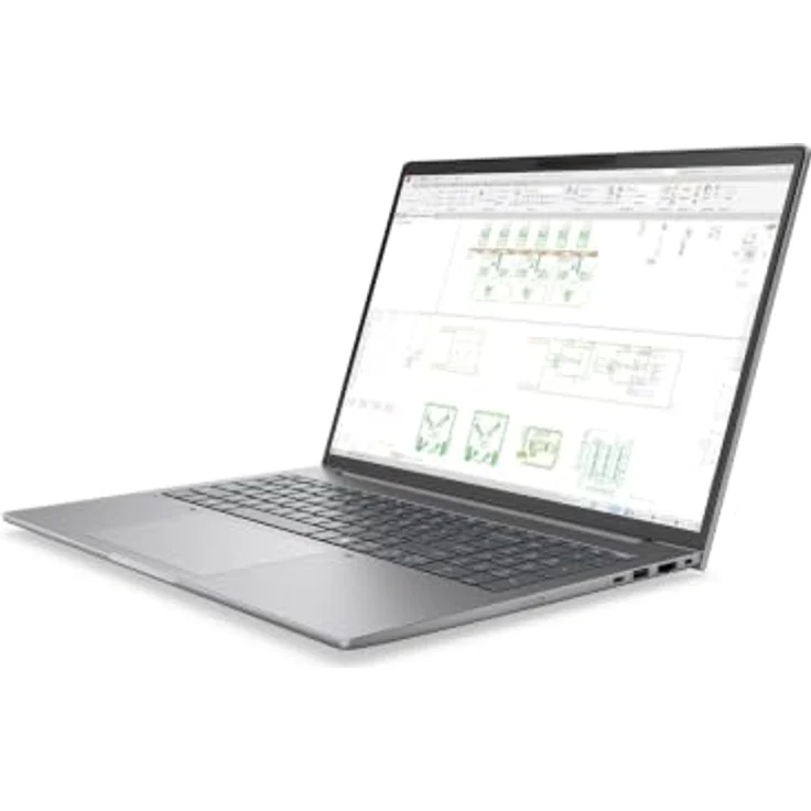 HP ZBook 8 G2i 16 DK2Z2ET, 16" WUXGA IPS Laptop mit Intel Core Ultra 7 356H, 32GB RAM, 1TB SSD, NVIDIA RTX PRO 500, silber, Windows 11 Pro – Bild 1