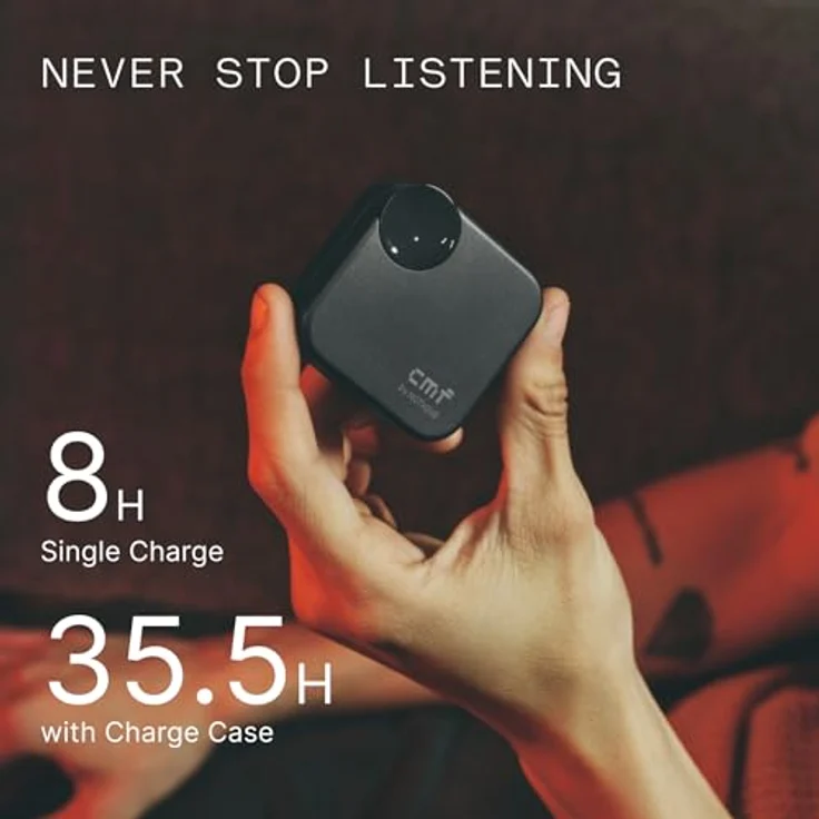 CMF BY NOTHING CMF Buds 2a, Bluetooth-Kopfhörer mit 12,4-mm-Treiber und Geräuschunterdrückung bis 42 dB, Schwarz – Bild 6