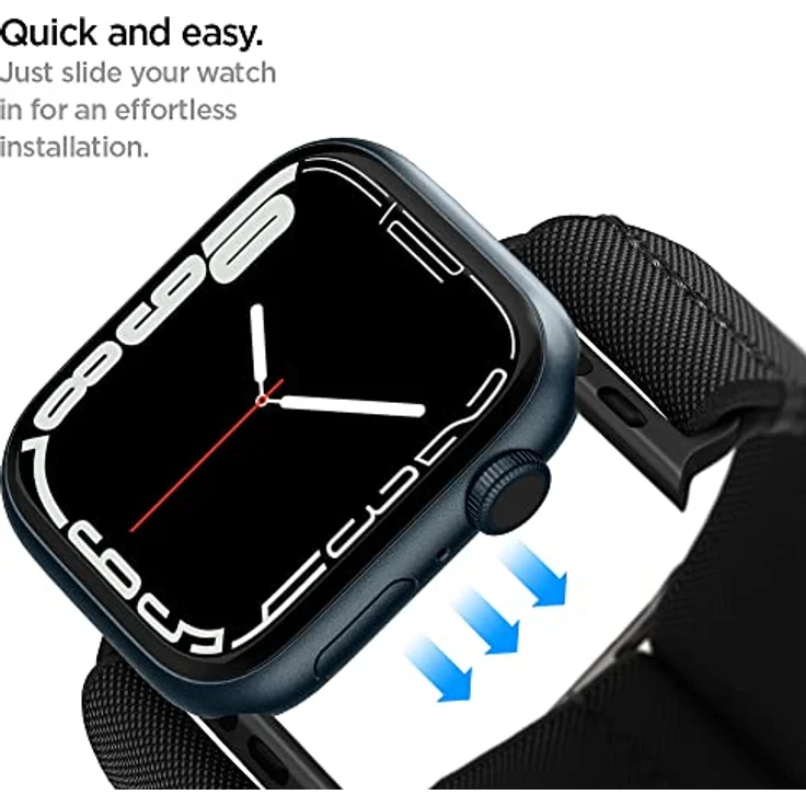 Spigen FIT LITE Apple Watch 4 - 5 - 6 - 7 - 8 - SE - ULTRA (42 - 44 - 45 - 49 MM) SCHWARZ – Bild 7