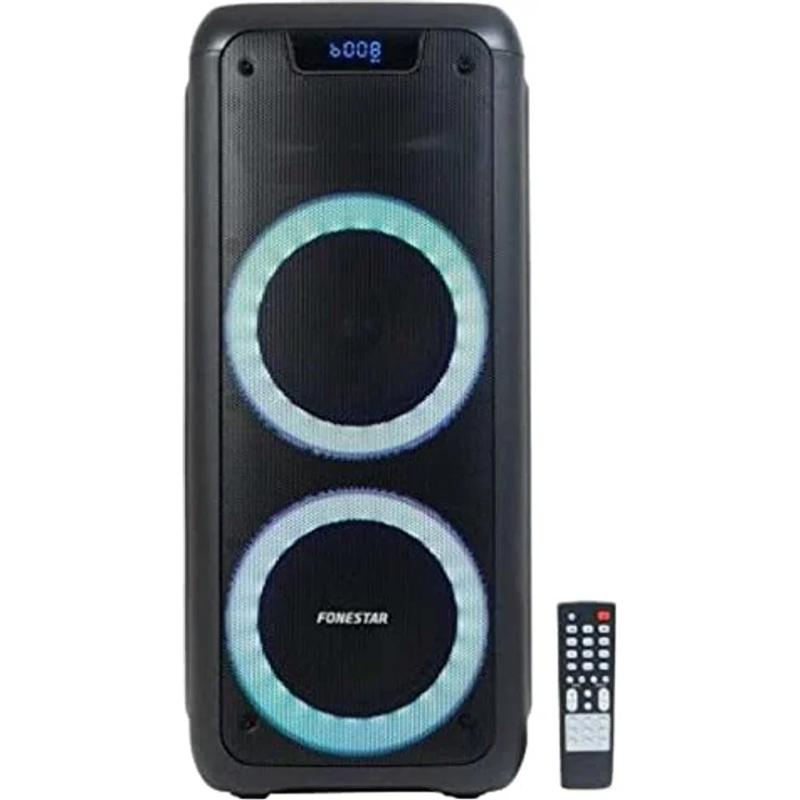 FONESTAR Party-Duo Altavoz Portátil, Außen-Lautsprecher für Fiestas mit kraftvollem Sound und tragbarem Design – Bild 1