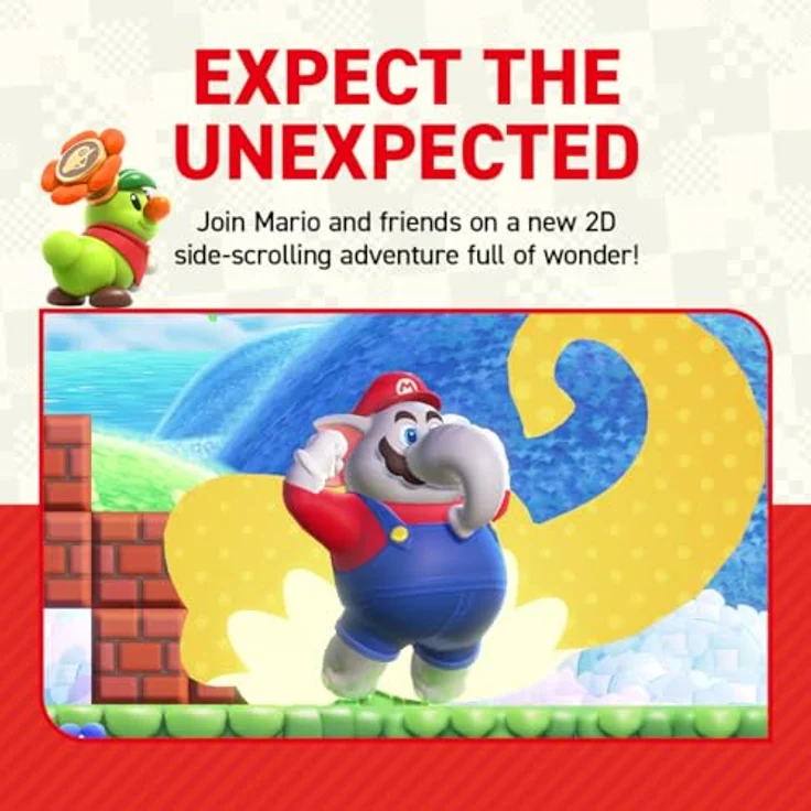 Nintendo Super Mario: Wonder (Switch) - Heldenhafte Charaktere, Power-ups und lokales Multiplayer-Spielerlebnis – Bild 3