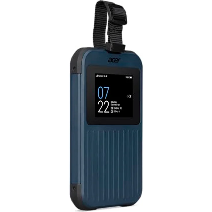 Acer Connect Enduro M3 5G Router (LTE Router) | Mobiler WLAN Router | WiFi 6 | Dual 2.4 & 5.0 GHz | 6500mAh Batterie | USB 3.0 Type-C | MIL-STD-810H, Schwarz – Bild 3