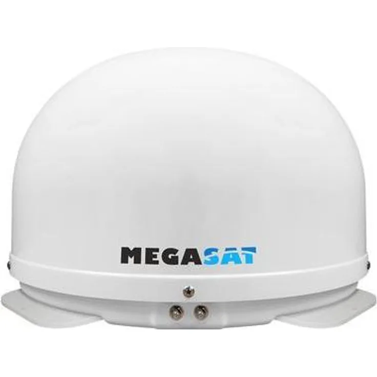 Megasat Campingman Kompakt 4, Satellitenantenne 10,7 - 12,75 GHz, 33,7 dBi, Offset, vollautomatisch, weiß
