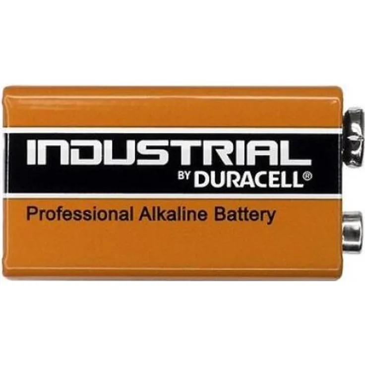 INDEXA Blockbatterie Industrial 9V, Alkali-Mangan, 500mAh, 6LR61 - 10er Karton