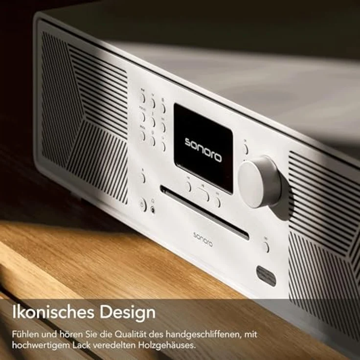 sonoro MEISTERSTÜCK (Gen.2) Kompaktanlage mit CD Player, Bluetooth & Internetradio (Airplay, Chromecast, Spotify, Tidal, FM, DAB+, USB) Sandstone – Bild 6