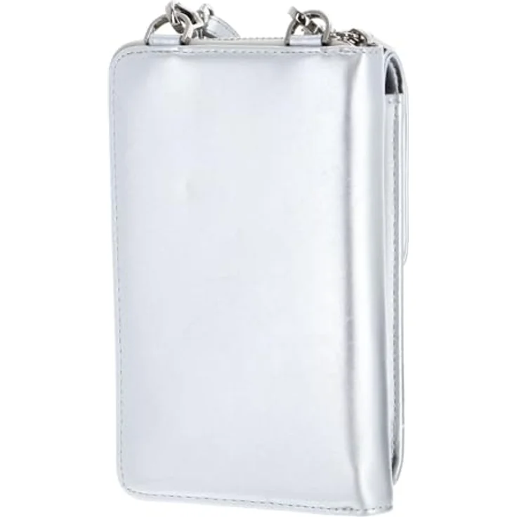 Seidenfelt Sanna Handytasche, silberfarben, 11 cm x 17.5 cm, aus 100% Polyurethan – Bild 4