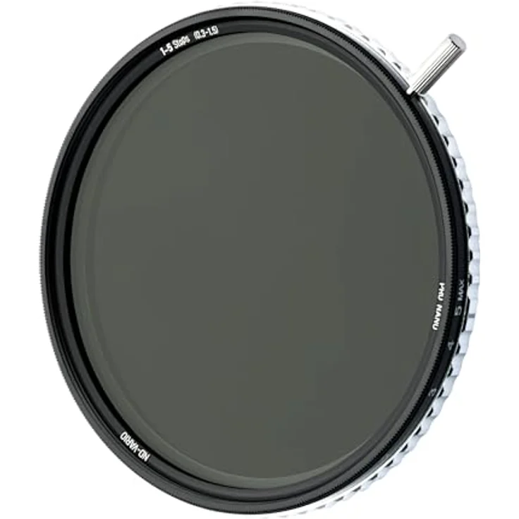 Nisi Swift Kits ND-/Graufilter (77 mm) mit Effektfilter, Silber - Vario Graufilter 1-5 Stops, ND16 (4 Stops), Schutzdeckel und Filtertasche – Bild 3