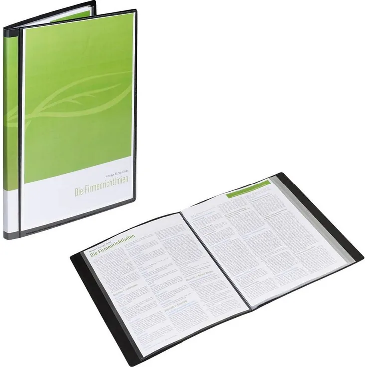 FOLDERSYS Präsentationsordner FolderSys 25014-30 Sichtbuch schwarz mit 40 Hüllen