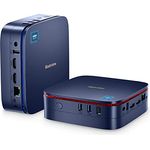 Blackview Mini PC Windows 11 Pro, MP60 Computer mit 8GB DDR4 RAM 256GB M.2 SSD, Intel 11th. Gen N5095 Desktop ,Gaming PC 4K HD Dual HDMI, Gigabit Ethernet, Blau
