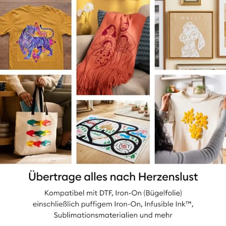 Cricut AutoPress 2, Heizpresse für präzise Textiltransfers, 100 kg Druck, 38x38 cm Heizplatte, Bluetooth-fähig – Bild 5