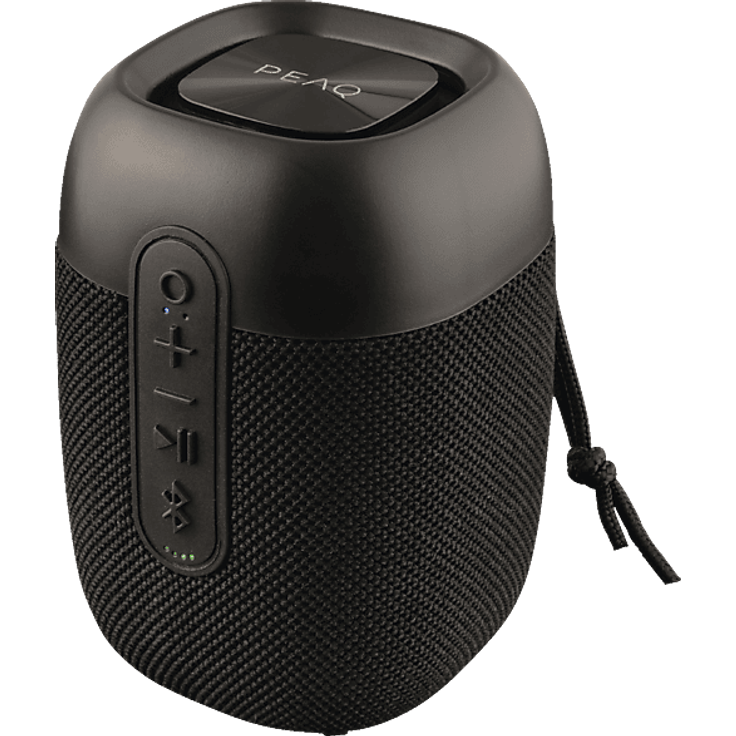PEAQ PPA 205 IPX 5, Bluetooth Lautsprecher mit 5 Watt Leistung, wetterfest, Schwarz