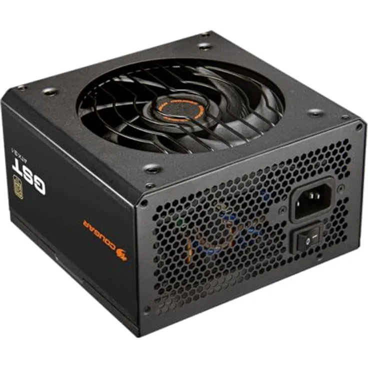 Cougar GST750, PC Netzteil 750W ATX 80 PLUS Gold, PCIe 5.1, nicht-modular, hohe Effizienz bis 91%