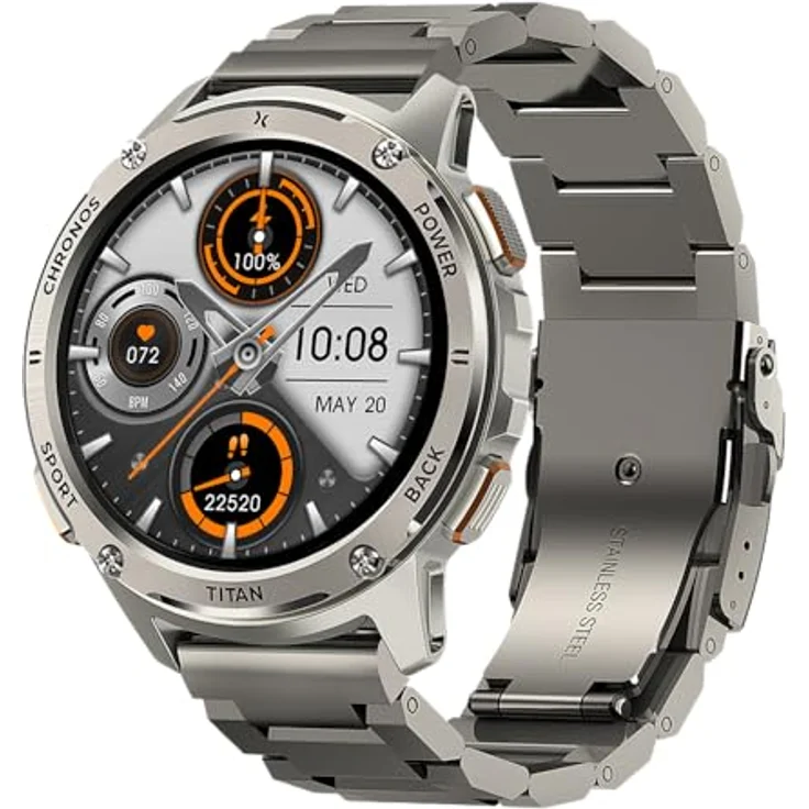 Maxcom SmartWatch FW110 Titan Chronos, 36mm AMOLED, IP69K, Anruffunktion, Cinzento – Bild 2