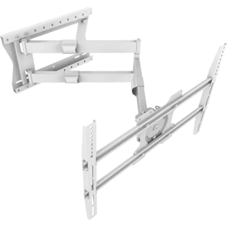 XTRARM TiTon 100 cm TV Wandhalterung, drehen, rotieren, neigen, weiß, 60kg, VESA max.600x400mm