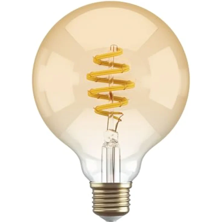 Hombli Smarte Glühbirne | E27 Dimmbares Warmweißes Licht, 1800-2700K CCT | 5.5W Filament, G95 300 Lumen | Sprachsteuerung mit App-Funktion, Kompatibel mit Google, Alexa & Siri – Bild 1