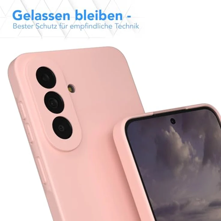 EAZY CASE Silikonhülle für Galaxy A57, Stoßfestes Rosa TPU Case mit Kameraschutz, Dünnes Design und Kabelloses Laden – Bild 4