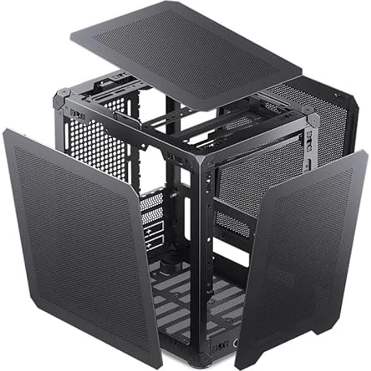 Jonsbo C6-ITX PC Gehäuse, Mini-ITX - schwarz, bis zu 3 Lüfter, Platz für 2 Laufwerke – Bild 8