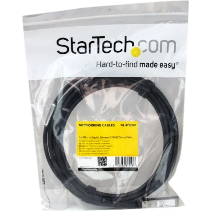 StarTech 5M SFP+ 10GbE Twinax Kabel, Kupfer Transceiver für Cisco-kompatible Switches, Schwarz – Bild 4
