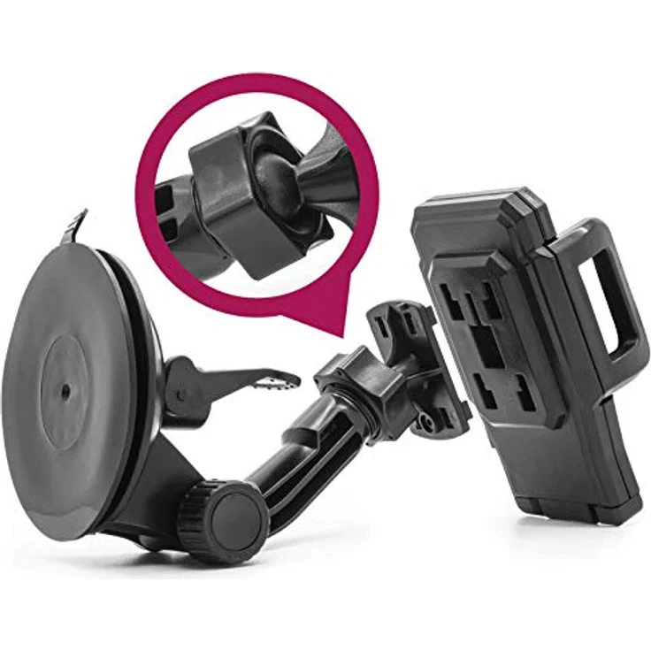 Mobilefox KFZ SET 360° Universal Handy Halterung Auto Halter für die Windschutzscheibe mit Ladekabel – Bild 6