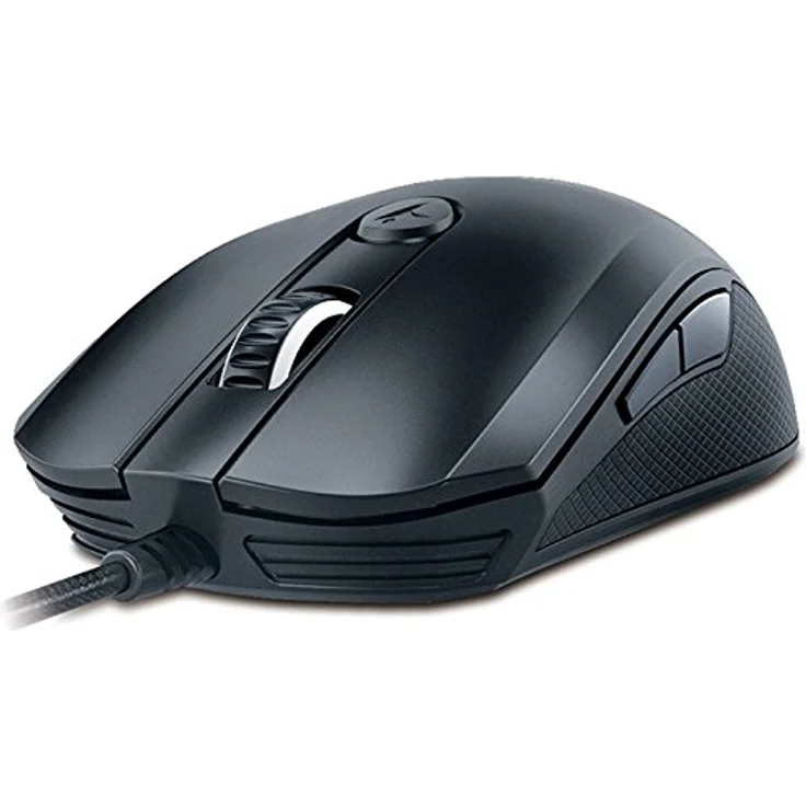 Scorpion M8-610 Black Gamingmaus 6-Tasten 100 und 8200 DPI Hintergrundbeleuchtung 5 Profile je 10 Makros 2m textilummanteltes Kabel – Bild 4