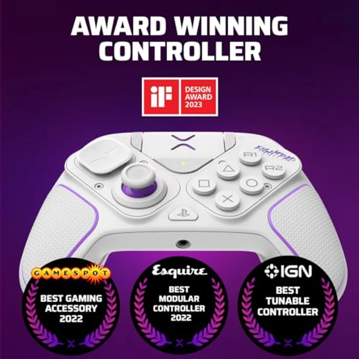 pdp Controller Victrix Pro Hybrid wireless weiß PS5, mit Wendemodul, Fight Pad-Modul, Victrix Control Hub-App und Clutch Triggers™ – Bild 8