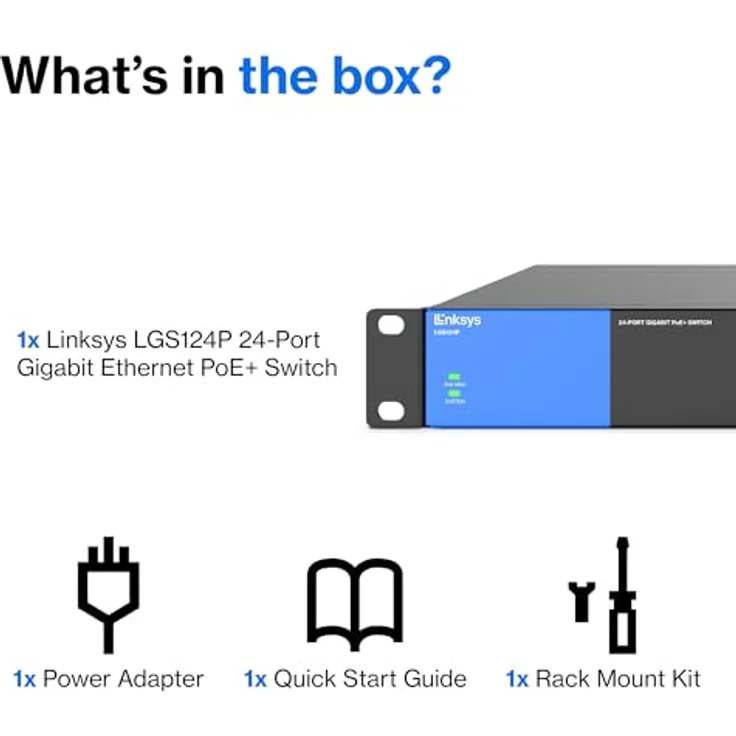 Linksys LGS124P-EU 24 Port Unmanaged Gigabit Netzwerk Switch (12 Port PoE+) – Bild 10