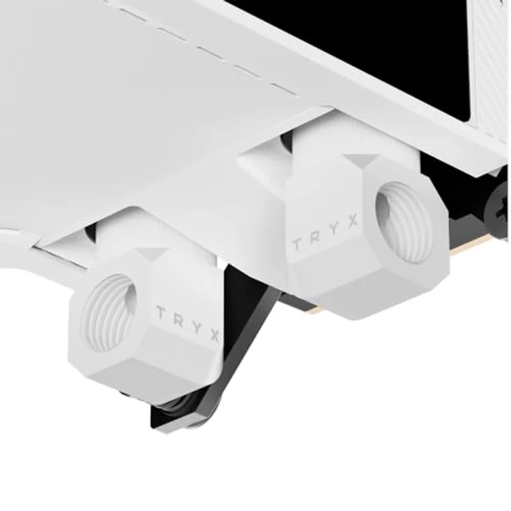 TRYX Panorama CPU-Wasserblock, Wasserkühler mit AMOLED-Display, für Intel- und AMD-Sockel, weiss – Bild 4