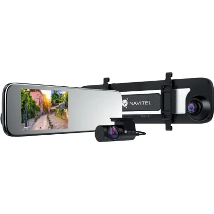 Navitel MR450, Full HD GPS Dashcam mit 2 Kameras, 160° Blickwinkel, Grau