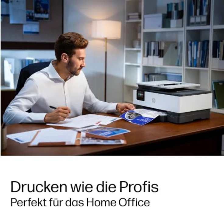 HP OfficeJet Pro 8122 All-in-One 3 in 1 Tintenstrahl-Multifunktionsdrucker, grau, Duplex-Druck, farbiger Touchscreen, HP Instant Ink-fähig – Bild 11