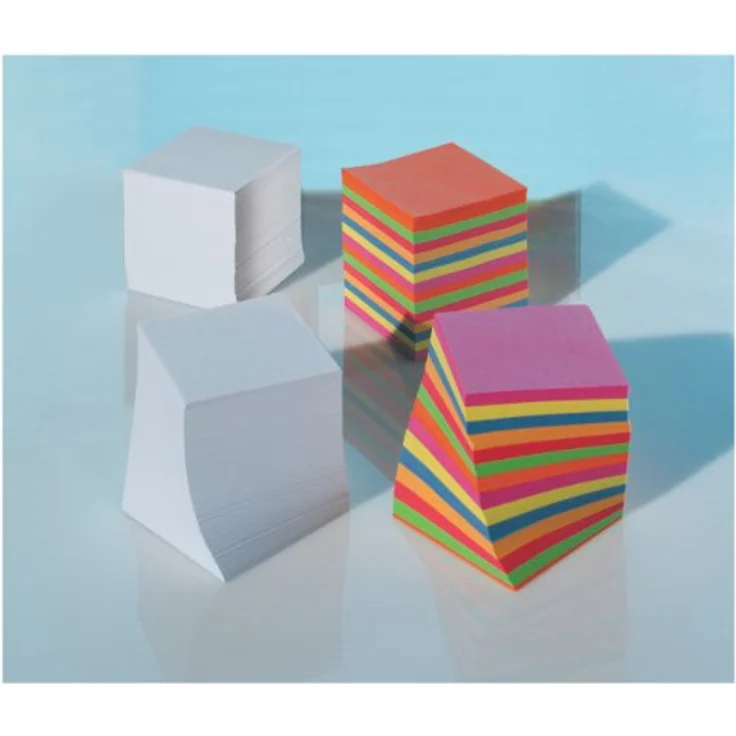 Folia Ersatzpapier für Zettelbox/9910-E-0 90x90x90 mm bunt