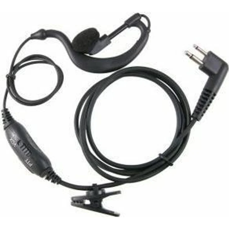 Stabo 50138 freetalk com II, In-Ear Kopfhörer mit Push-To-Talk und VOX-Funktion, Schwarz