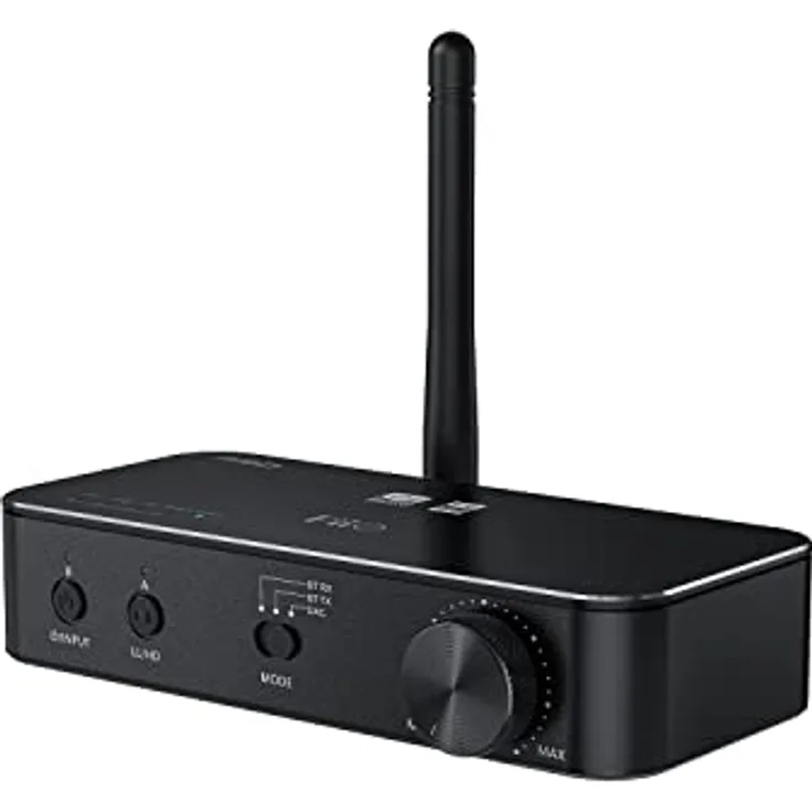 FiiO BTA30 Pro Hi-Res Bluetooth-Transmitter/Empfänger TX/RX mit LDAC Unterstützung, Verbesserter USB-DAC, LDAC Unterstützung, schwarz