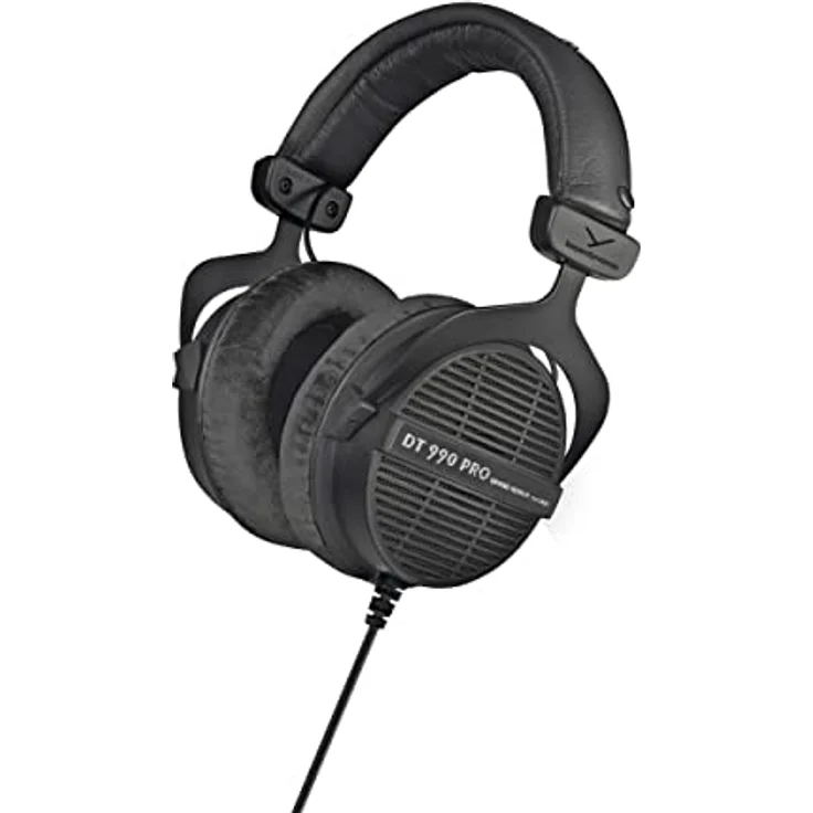 beyerdynamic DT 990 PRO Limited Black Edition 250 Ohm. Einseitig kabelgebundener Over-Ear-Studiokopfhörer für Mixing, Mastering und Editing – Bild 1